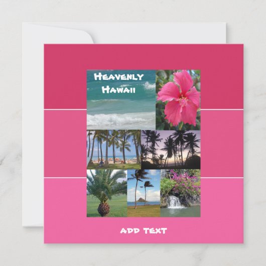 Himmlisch Hawaii Einladung (Vorderseite)