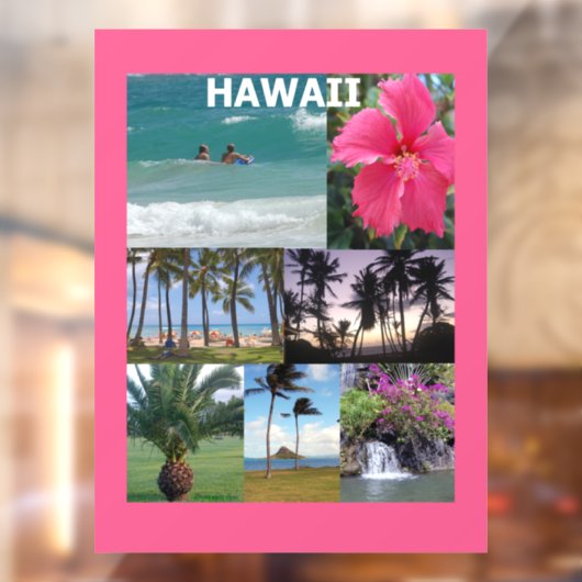 Himmlisch Hawaii Fensteraufkleber (Blatt 2)