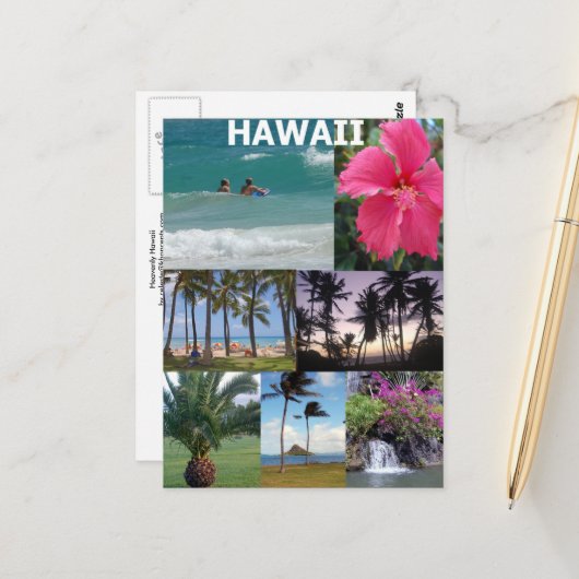 Himmlisch Hawaii Postcard Postkarte (Vorderseite/Rückseite Beispiel)