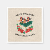 Himmlisch Hula Holiday Hawaiian Hula Girls Serviette (Vorderseite)