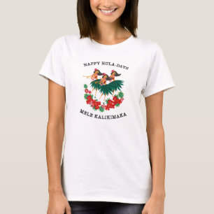 Himmlisch Hula Holiday Hawaiian Hula Girls T-Shirt