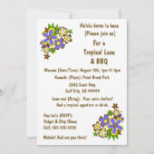 Himmlisch Hula Luau & GRILLEN Einladungen (Rückseite)