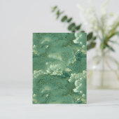 Himmlisch Jade Chiyogami Postkarte (Stehend Vorderseite)