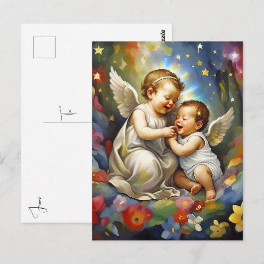 " HIMMLISCH JOY " POSTKARTE (Vorne/Hinten)