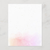 Himmlisch Rosa Monogramm Yoga-Lehrer QR-Code Flyer (Hinten)