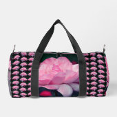 Himmlisch Rosa Rose Blume Personalisiert Duffle Bag (Rückseite)