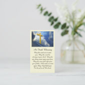 Himmlisch Sky Beileid Praetkarte Visitenkarte (Stehend Vorderseite)