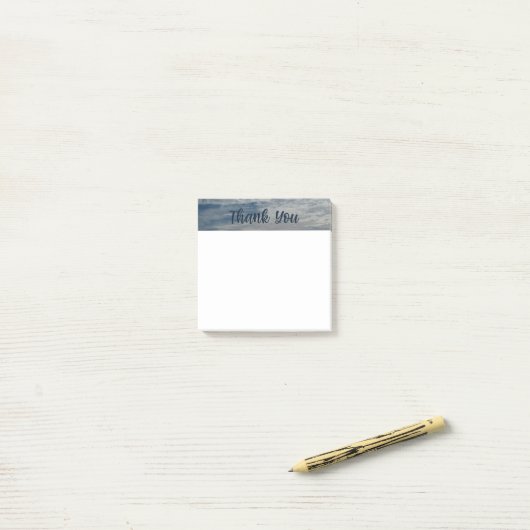 Himmlisch Sky Vielen Dank Post it Notes Post-it Klebezettel (Auf Schreibtisch)