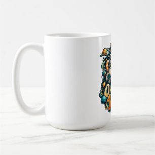 Himmlisch süße Astronauten-Katze Kaffee Kaffeetasse
