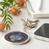 Himmlisch Winged Guitar Schlüsselanhänger (Seite)