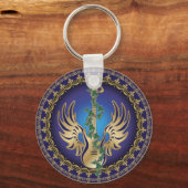 Himmlisch Winged Guitar Schlüsselanhänger (Vorderseite)