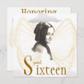 Himmlische 16. Geburtstagtraumeinladung Cust. Einladung (Vorne/Hinten)