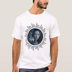 Himmlische Allianz zwischen Wolf und der schönen F T-Shirt