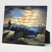 Himmlische amerikanische Flagge in Sky, Zouave Ziv Fotoplatte (Seite)