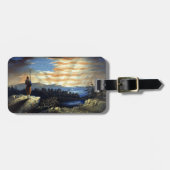 Himmlische amerikanische Flagge in Sky, Zouave Ziv Gepäckanhänger (Vorderseite horizontal)