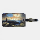 Himmlische amerikanische Flagge in Sky, Zouave Ziv Gepäckanhänger (Rückseite horizontal)