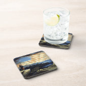 Himmlische amerikanische Flagge in Sky, Zouave Ziv Getränkeuntersetzer (Rechte Seite)