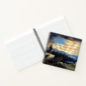 Himmlische amerikanische Flagge in Sky, Zouave Ziv Notizblock (Innenseite)