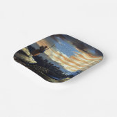 Himmlische amerikanische Flagge in Sky, Zouave Ziv Pappteller (Gewinkelt)