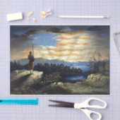 Himmlische amerikanische Flagge in Sky, Zouave Ziv Seidenpapier (Handwerk)