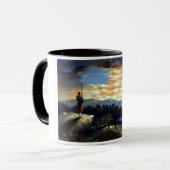 Himmlische amerikanische Flagge in Sky, Zouave Ziv Tasse (Vorderseite Links)