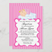 Himmlische Angel Girls Taufe Einladung (Vorne/Hinten)