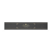 Himmlische Art Deco Stern Bauchbinde Einladungsbanderole (Flach)