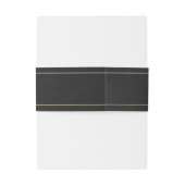 Himmlische Art Deco Stern Bauchbinde Einladungsbanderole (Rückseitenbeispiel)