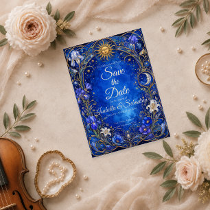 Himmlische Art Nouveau-Hochzeit Save The Date