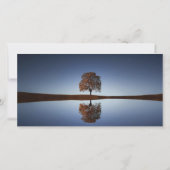 Himmlische Baumreflexbeerdigung Danke (Rückseite)