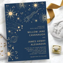 Himmlische Blaue Hochzeit