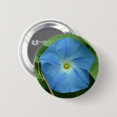 Himmlische blaue Winde Button (Vorne & Hinten)