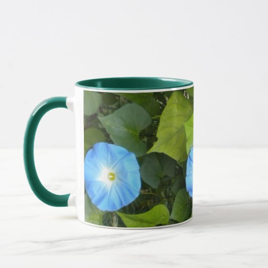 Himmlische Blue Morning Glories Tasse (Links)