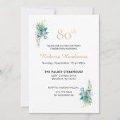 Himmlische Blues Einladung (Vorderseite)