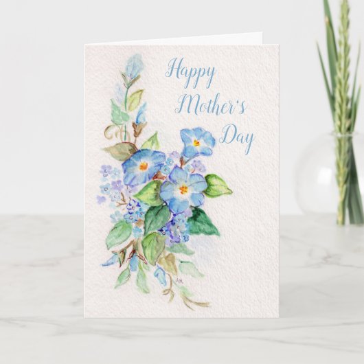 Himmlische Blues Karte (Vorderseite)