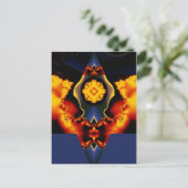 Himmlische Blume Postkarte (Stehend Vorderseite)