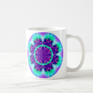 Himmlische Blumemandala-Tasse Kaffeetasse