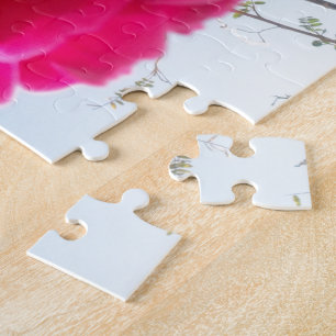 Himmlische Blüte: Eine Rose gegen den Himmel Puzzle