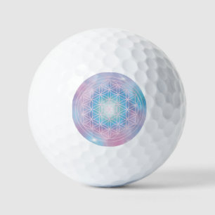 Himmlische Blüte – Heilige Geometrie Golfball