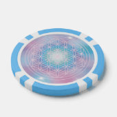 Himmlische Blüte – Heilige Geometrie Pokerchips (Einzeln)