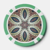 Himmlische Blüten der Unendlichkeit Pokerchips (Rückseite)