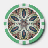Himmlische Blüten der Unendlichkeit Pokerchips (Vorderseite)