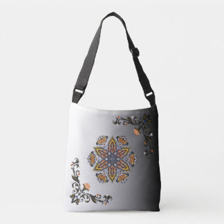 Himmlische Blüten-Mandala-Blumenmuster Tragetaschen Mit Langen Trägern