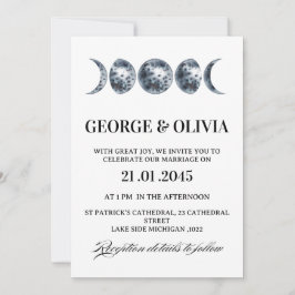 Himmlische Boho-Astrologie-Hochzeit  Hochzeit Einladung