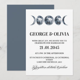 Himmlische Boho-Astrologie-Hochzeit Hochzeit Einladung