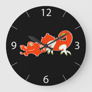 Himmlische chinesische Drachen-Mondlicht-Fantasie- Große Wanduhr
