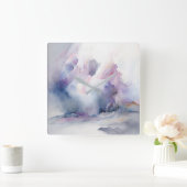 Himmlische Clouds Wall Clock Quadratische Wanduhr (Zuhause)