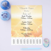 Himmlische Dienstleistungen der Gold Clouds Church Flyer (Einzeln)