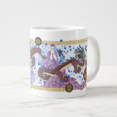 Himmlische Drache-Fahne Jumbo-Tasse (Vorderseite Rechts)