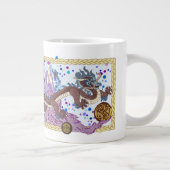 Himmlische Drache-Fahne Jumbo-Tasse (Rechts)